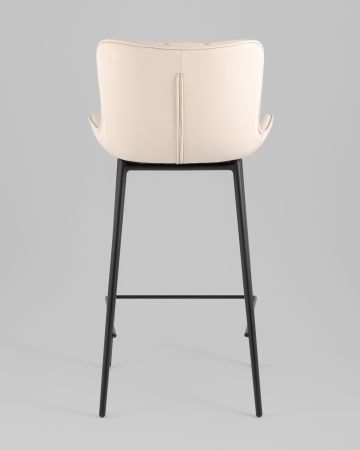 Стул полубарный Vault экокожа светло-серый