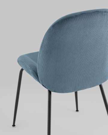 Стул Beetle велюр голубой
