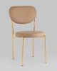Стул Барбара NEW экокожа бежевая золотые ножки