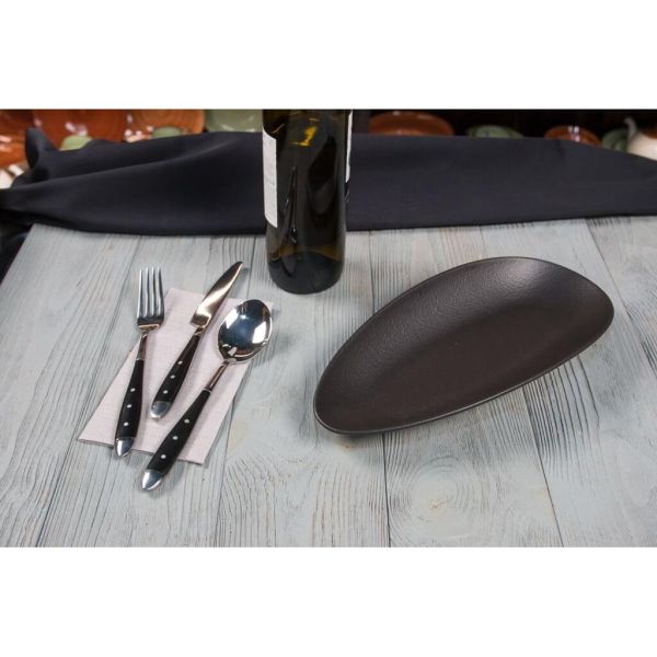 Блюдо овальное 30*14 см Smooth Black Raw Stellar P.L. Proff Cuisine [1]