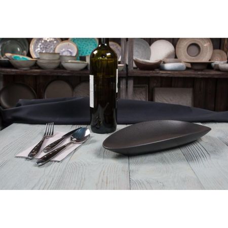 Блюдо овальное 30*14 см Smooth Black Raw Stellar P.L. Proff Cuisine [1]