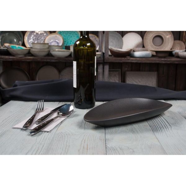 Блюдо овальное 30*14 см Smooth Black Raw Stellar P.L. Proff Cuisine [1]