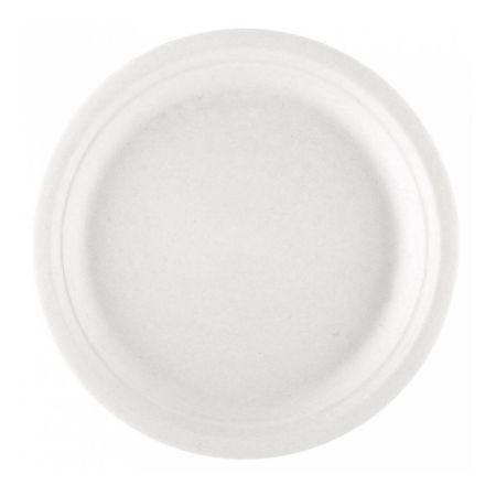 Тарелка Bionic 23*2 см, белая, 50 шт, сахарный тростник, Garcia de PouИспания