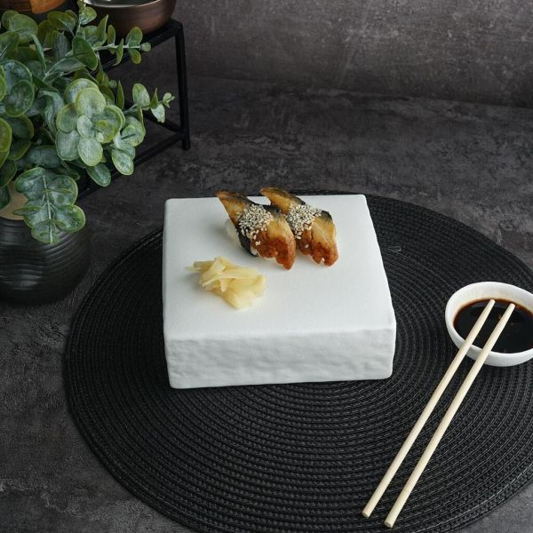 Блюдо квадратное 16*16 см h5,4 см White Matt Panasia P.L. Proff Cuisine [2]