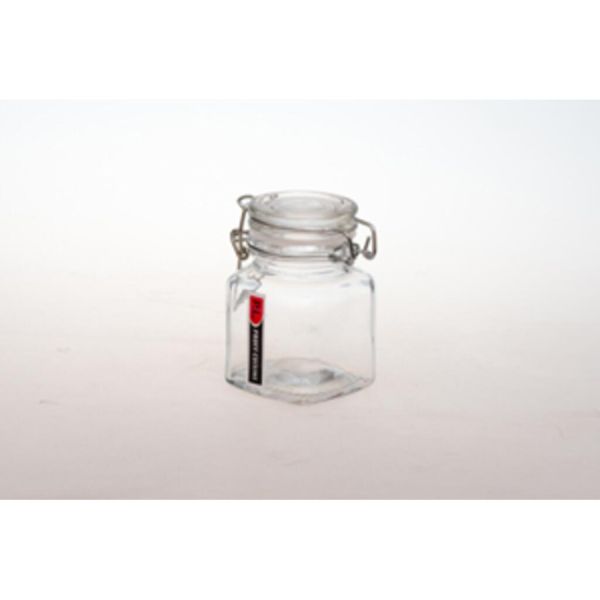 Банка для подачи и хранения 90 мл с крышкой и бугельным замком 5,2*5,2*7,8 см P.L. - BarWare