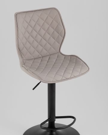 Стул барный Dome экокожа серый