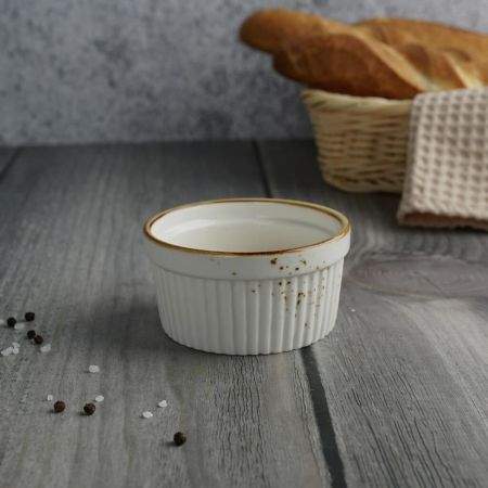 Соусник 150 мл d 9 см h4,7 см круглый Рамекин фарфор Elegance Sun P.L. Proff Cuisine [6]
