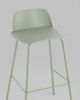 Стул барный Mist серо-зеленый