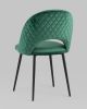 Стул Меган NEW велюр с ромбами зелёный