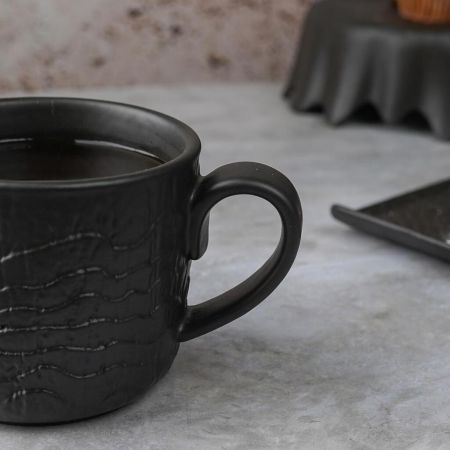 Кружка 370 мл d 9,7 см h8 см Black Raw Wood P.L. Proff Cuisine [6]