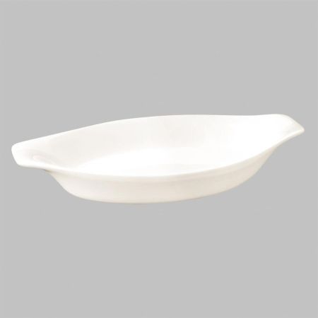 Блюдо овальное 21,5*11,5 см с ручками белое фарфор P.L. Proff Cuisine [9]
