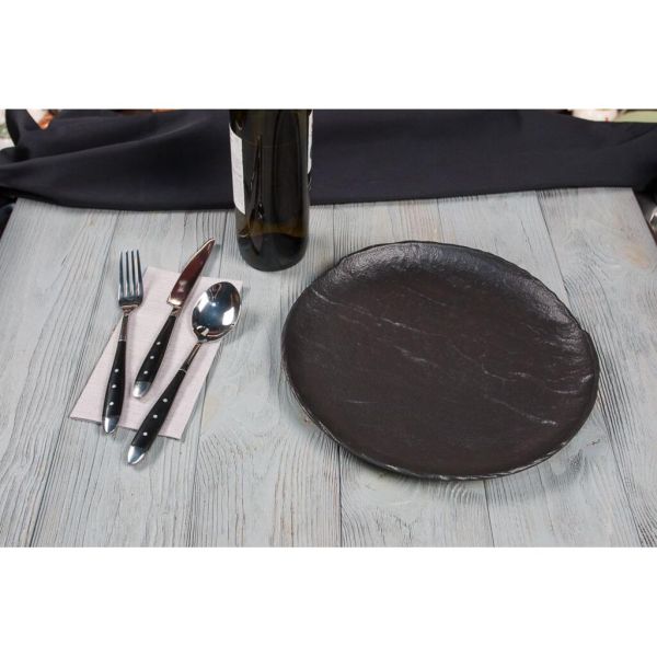 Тарелка d 29 см Uneven Side Black Raw Stellar P.L. Proff Cuisine [3]