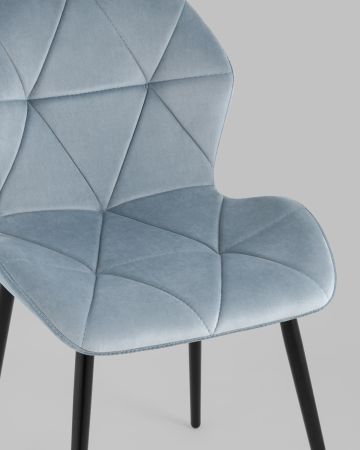 Стул Эдвин велюр пыльно-голубой