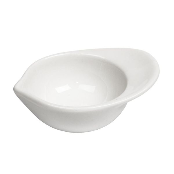 Соусник 25 мл 8,3*6,2 см h3,5 см Mini Mix с ручкой белый фарфор P.L. Proff Cuisine [6]