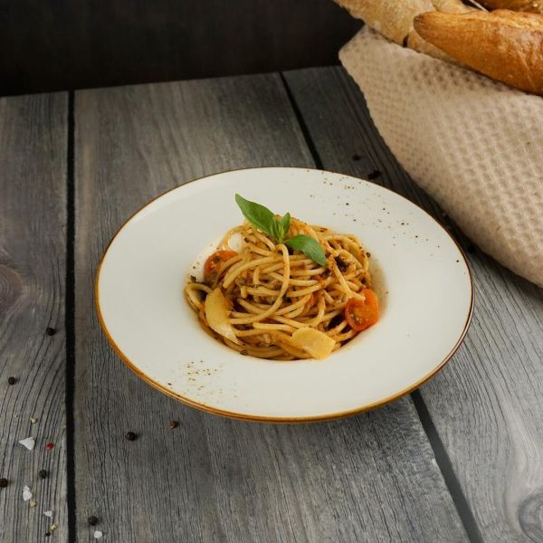 Тарелка глубокая 140 мл d 21,3 см h3,5 см для пасты Elegance Sun P.L. Proff Cuisine [6]