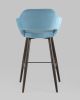 Стул барный Саймон велюр пыльно-голубой