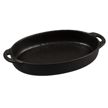 Блюдо овальное 22,5*15 см h4 см 500 мл с ручками Smooth Black Raw Stellar P.L. Proff Cuisine [1]