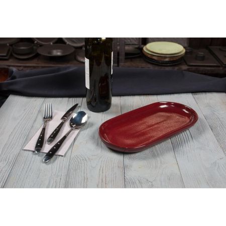 Блюдо овальное 29,5*14*2,6 см Evolution Dark Red P.L. Proff Cuisine [1]