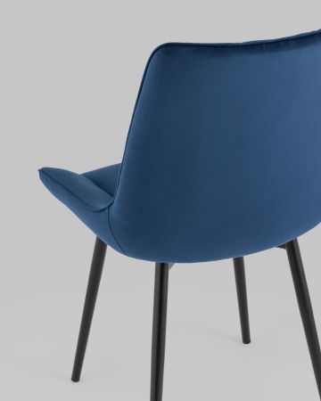 Стул Дарвин велюр синий