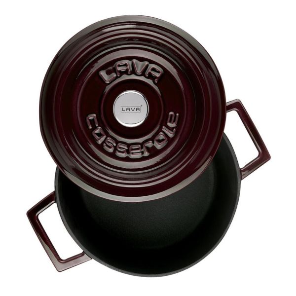 Кастрюля  2,8 л, d 20 см, h 11,5 см чугун с крышкой ИНДУКЦИЯ Majolica Mor LAVA
