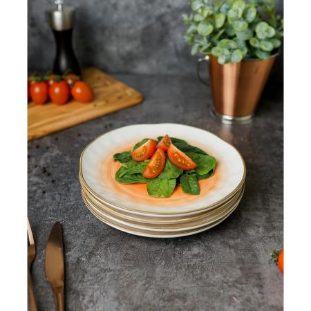 Тарелка d 21 см оранжевая фарфор "The Sun Eco" P.L. Proff Cuisine [6]