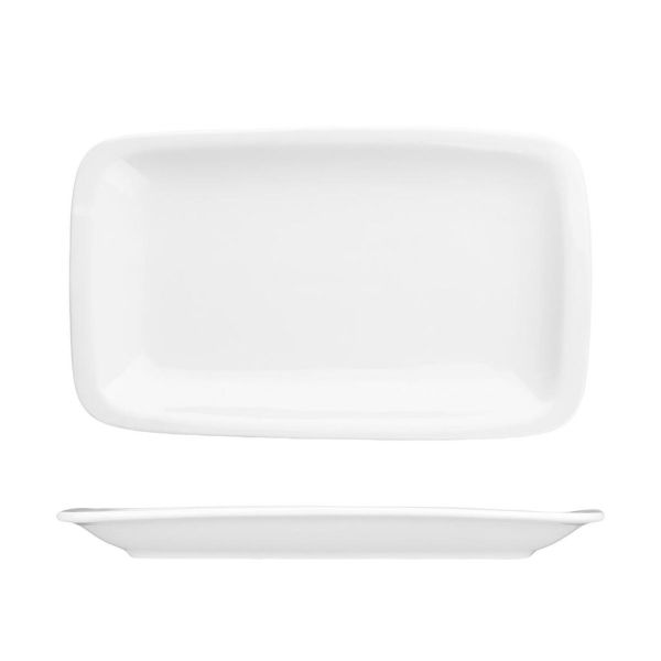 Блюдо прямоугольное 24*15 см h2,2 см белое фарфор P.L. Proff Cuisine [8]