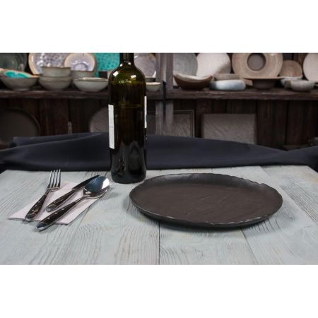 Тарелка d 26 см Uneven Side Black Raw Stellar P.L. Proff Cuisine [3]