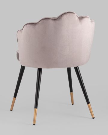 Стул Камилла велюр пепельно-розовый