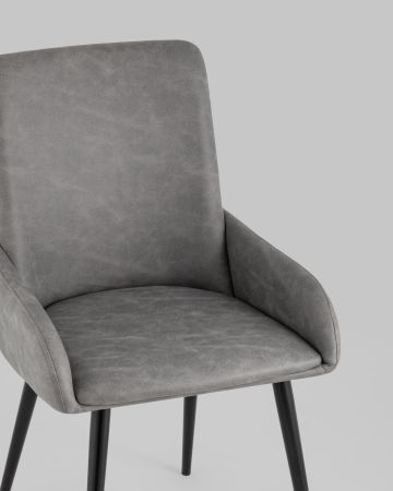 Стул Мюнхен искусственная замша серый