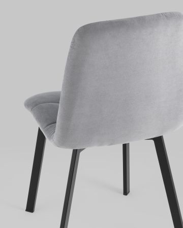 Стул Oliver Square велюр серый