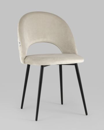 Стул Меган NEW велюр с ромбами бежевый