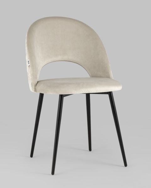 Стул Меган NEW велюр с ромбами бежевый