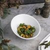 Салатник 200 мл d 17,5 см h8,5/4,5 см скошенный белый фарфор P.L. Proff Cuisine [4]