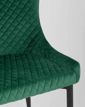 Стул Ститч велюр изумрудный