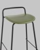 Стул барный Mantis экокожа зеленый