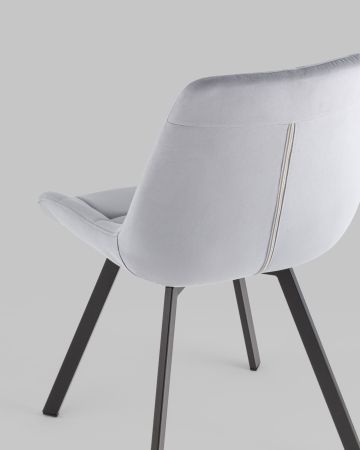 Стул вращающийся Флекс велюр велютто серый