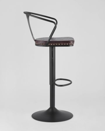 Стул барный TOLIX ARMS SOFT черный матовый