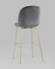 Стул барный Beetle со спинкой серый