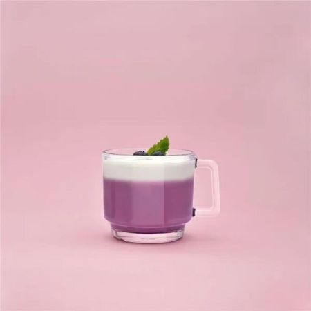 Кружка 440 мл прозрачная "Stack Noir Caffe Premio" d 9,8 см h9,5 см стекло Ocean [6]