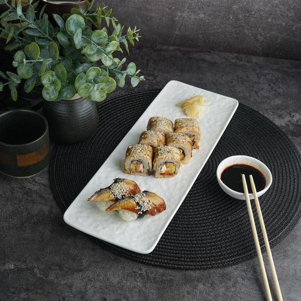 Блюдо прямоугольное 36*13 см h2 см White Matt Panasia P.L. Proff Cuisine [4]