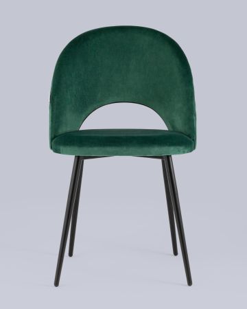 Стул Меган NEW велюр с ромбами зелёный