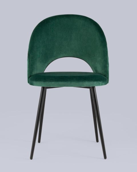 Стул Меган NEW велюр с ромбами зелёный