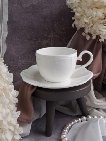 Чашка 220 мл, 12,5x8,8 см h 6,3 см, фарфор, Grazia
