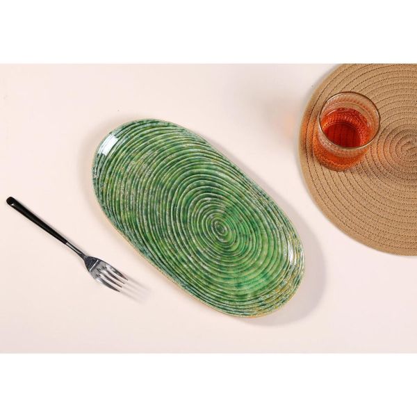 Блюдо овальное 33*17 см h2 см Green Frutti di Mare P.L. [1]