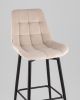 Стул барный Флекс с поворотным механизмом велюр бежевый