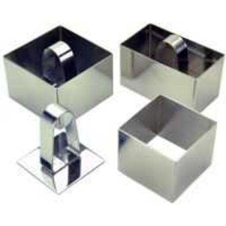 Набор кондитерских выемок 3 шт + пресс (60*60*50 мм/ 71*75*50 мм/ 90*50*50 мм), P.L. Pro