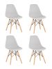 Стул Eames Style DSW светло-серый x4