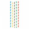 Трубочки бумажные коктейльные "Полоски" 0,8*23,5 см, ассорти, 100 шт, Garcia de Pou