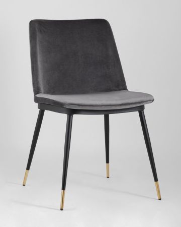 Стул Мелисса велюр темно-серый