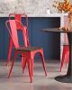 Стул TOLIX WOOD красный глянцевый